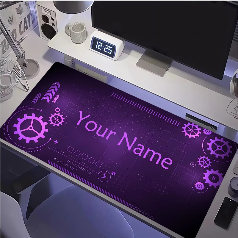 Tech Office Names - لوحة ماوس قابلة للتخصيص بتصميم تكنولوجي،