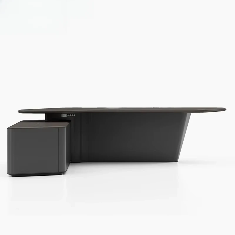 Office Tech And Management - شكل L مع درج مكتب أثاث
