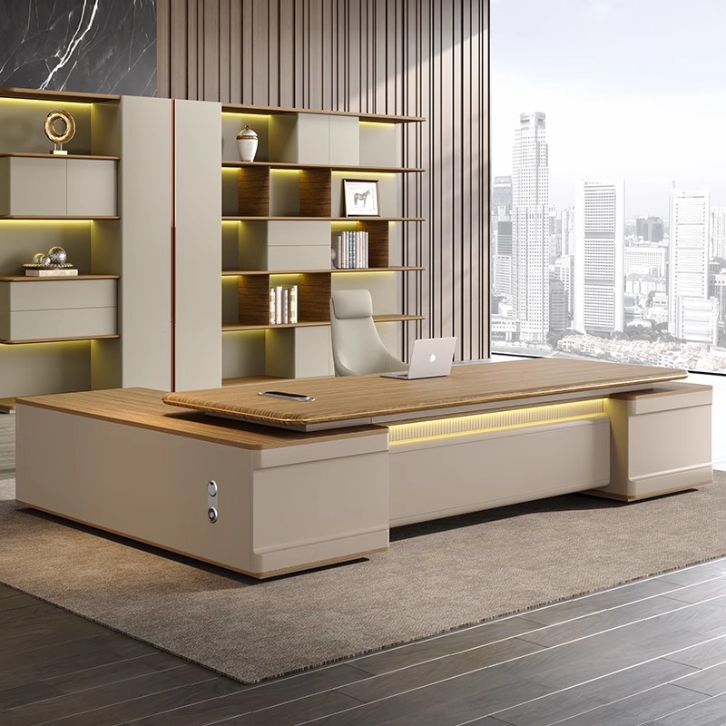 Office Tech And Management - طاولة مكتب تنفيذية كبيرة الحجم فاخرة