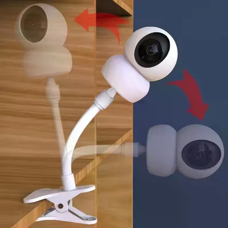 Webcam Stand Clip - حامل كاميرا مراقبة الأطفال المرن مع