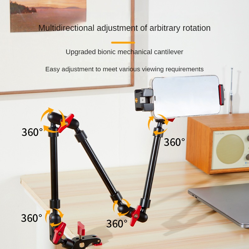 Webcam Stand Clip - ذراع سحري للكاميرا الجديدة مع دعامة