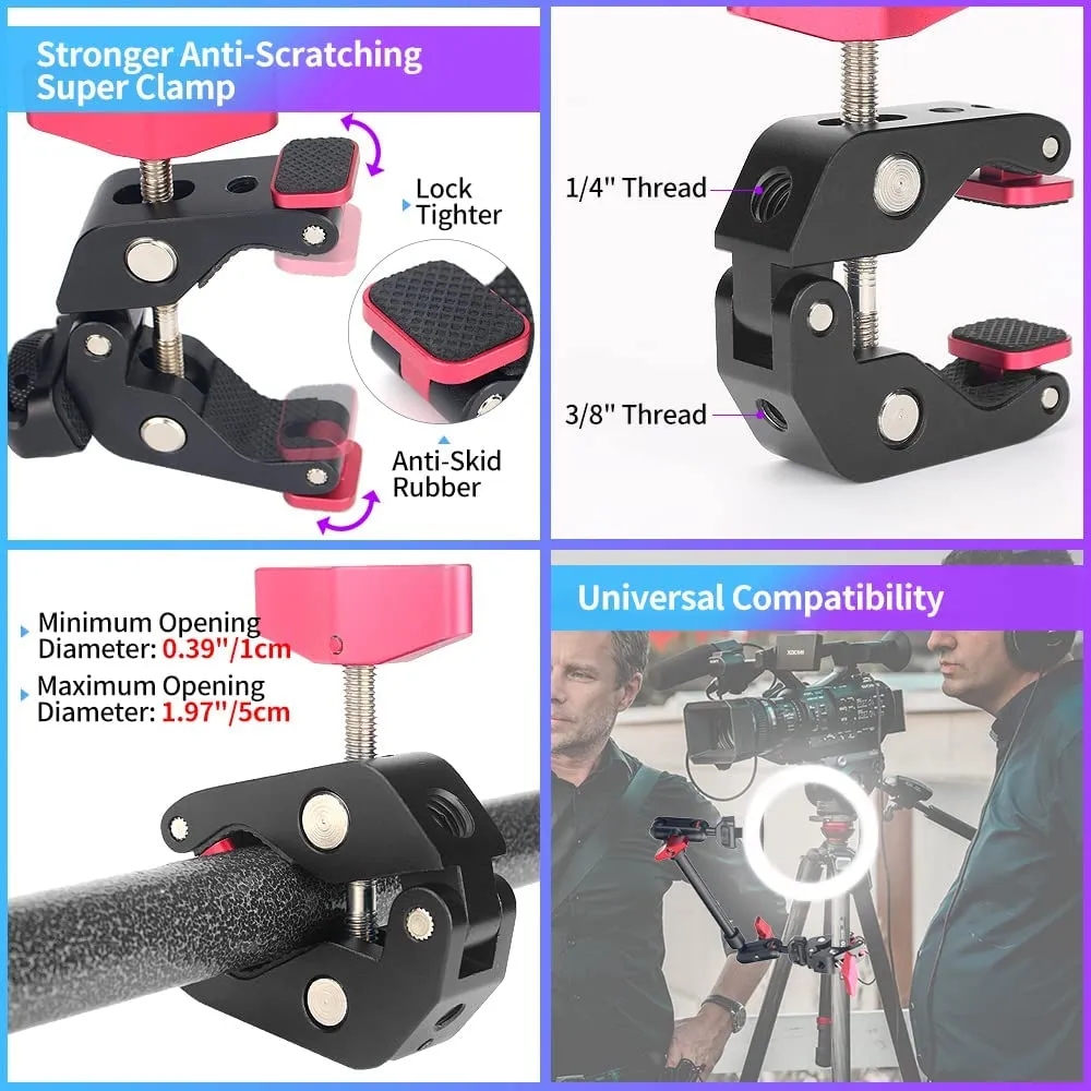 ذراع كاميرا سحري مع مشبك فائق  - مراجعة Webcam Stand Clip وسعره
