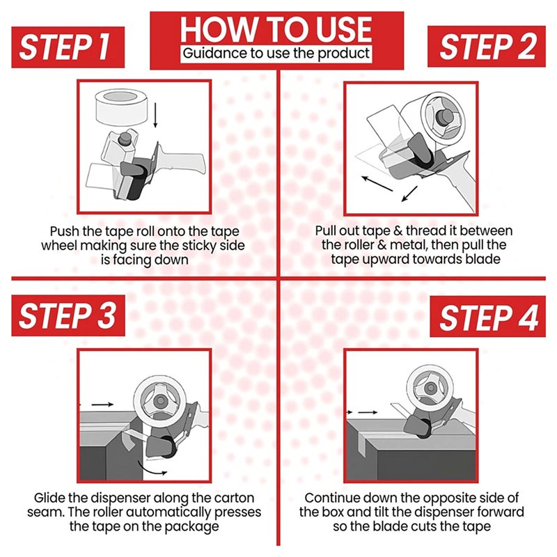 مسدس توزيع شريط التغليف ABVG-2 - مراجعة Tape Gun Dispenser وسعره
