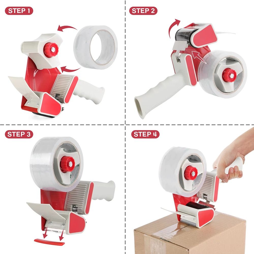 دليل الشريط ختم باكر عملية بيد - مراجعة Tape Gun Dispenser وسعره