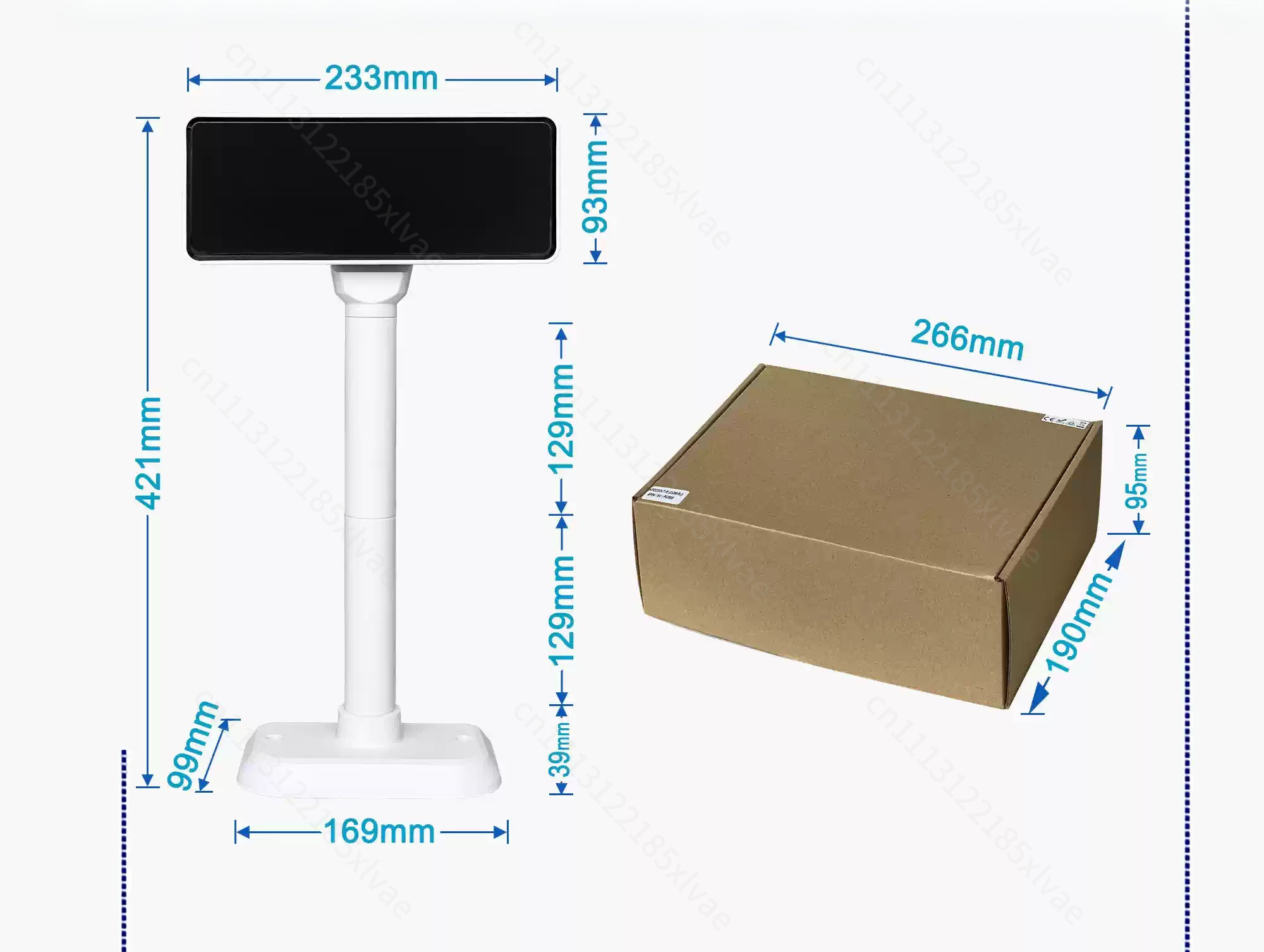 شاشة عرض للعملاء بمنفذ USB مزد - مراجعة Pole Display Customer وسعره