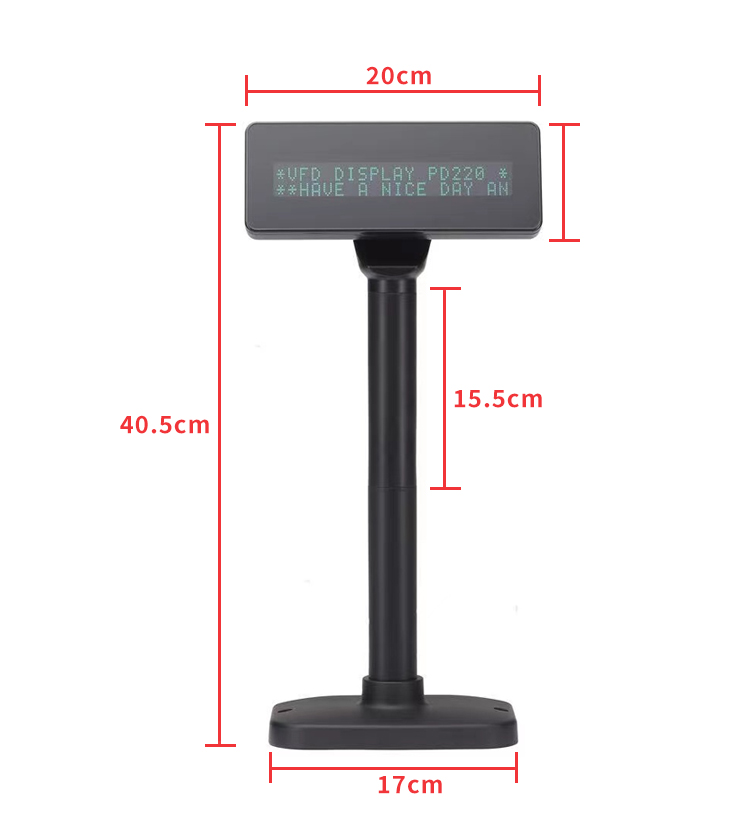 # لرخيصة VFD 2 خطوط العميل عرض - مراجعة Pole Display Customer وسعره